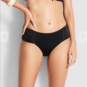 Seafolly pleated retro bikini bottoms